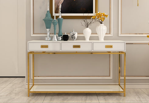 Angola Console Table With Storage Box