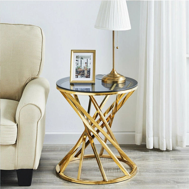 Round Sofa Side Table End Table