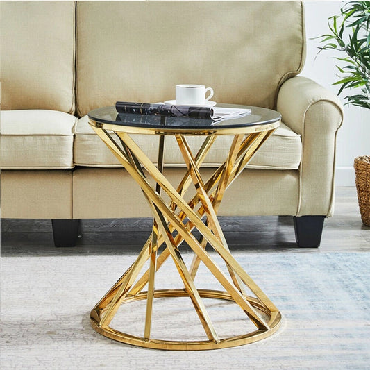 Round Sofa Side Table End Table