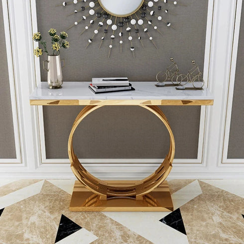 Golden Console Table