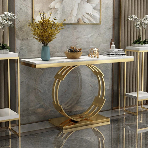 Golden Console Table